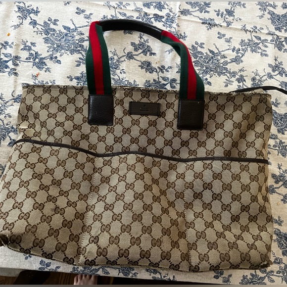 Gucci tote diaper bag-authenticated - Picture 1 of 12
